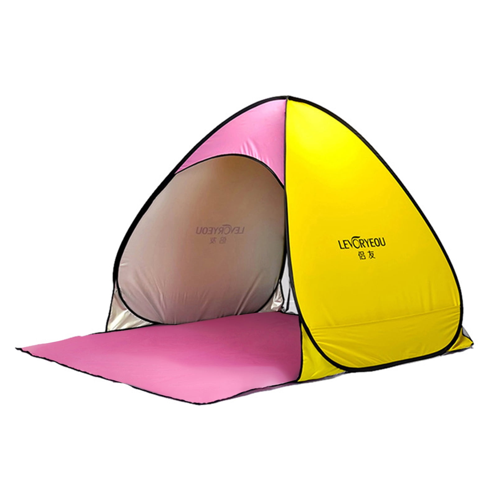 Yeacher Outdoor Camping Tent Pop-up Fun-Play Tent Automatic Instant Tent Protection Tent Sun Shade Awning for Camping Beach Backyard
