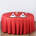 thumbnail image 2 of LNGOOR 108” Wholesale Round Tablecloth Polyester Round Table Linens For Wedding Party Banquet Restaurant -  WHITE, 2 of 10