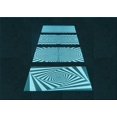 thumbnail image 1 of Ahgly Company Machine Washable Indoor Rectangle Transitional Night Black Area Rugs, 6' x 9', 1 of 7