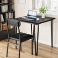 thumbnail image 2 of Small Dining Table Set for 2, Space Saving 3 Piece Square Dining Set for Small Apartments and Home Offices, Small Kitchen Table and Chairs Set, Furniture Set Dinette，Table with 2 Chairs, 2 of 9