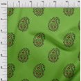 thumbnail image 3 of oneOone Georgette Viscose Tissu Vert à Blocs Matière de Robe Tissu Imprimé Tissu au Mètre 42 Pouces Wide-LQ, 3 of 5