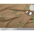 thumbnail image 3 of Soimoi Tissu Satin Modal Feuilles & Floral Imprimé 1 Yard 42 Pouces de Large, 3 of 3