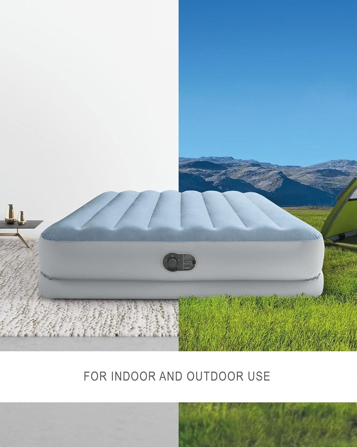 Matelas pneumatique Intex Dura-Beam® Plus Comfort 14" Queen avec pompe USB intégrée