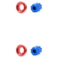 thumbnail image 1 of Redempat RISK Stable Bottom Bracket Bolts Aluminum Alloy Rustproof Chainwheel Cranks Cover Lid Crankset Fixing Screw Outdoor Red Crank Cover/ Tool 2Set, 1 of 6
