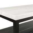 thumbnail image 3 of Picket House Furnishings Evie Marble Rectangle Coffee Table in White/Black, 3 of 10