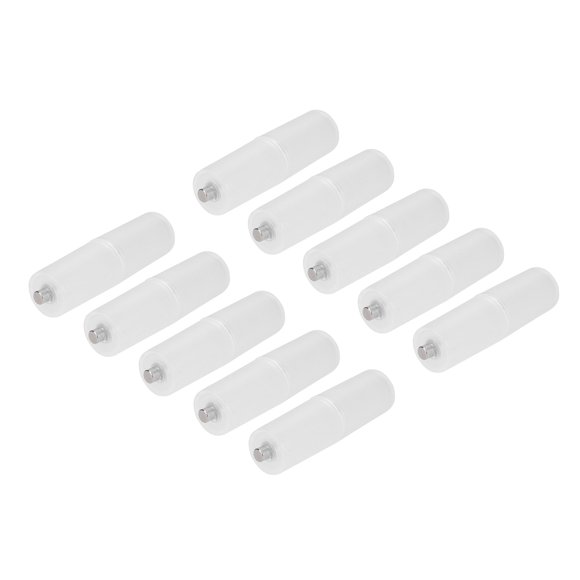 Ebl Adapter Aaa To Aa Aaa To Aa Adapter Abs 10Pcs Aaa To Aa Size Cell Battery Converter Adapter Batteries Holder Case Switcher Transparent