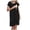 Black, variant on Bwiyojiz Sizes S-XXL Summer Maternity Clothes Pregnant Women Delivery Short Sleeved Open Breastfeeding Women's Skirts Round Neck Dresses for