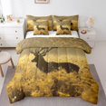 thumbnail image 1 of YST Deer 7 Piece Bed in a Bag Twin Size,Deer Antler Comforter Set,Rural Hunting Theme Down Comforter,Rustic Countryside Style Fitted Sheet,Wild Animals Bedding Sets for Bedroom Decor, 1 of 5