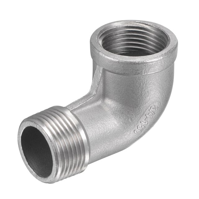Unique Bargains 3/4 NPT Male to Female Thread Elbow Pipe Fitting 304 Stainless Steel