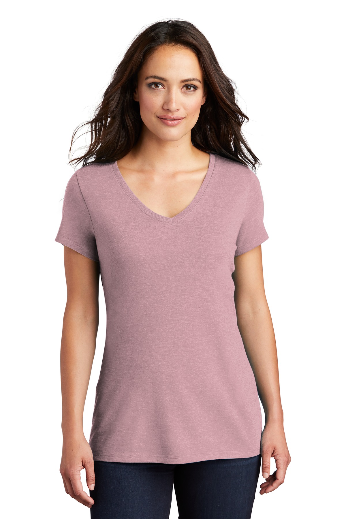 District Women's Perfect Tri VNeck T-Shirt - DM1350L