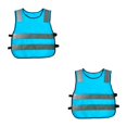 thumbnail image 4 of maskred Hi Vis Child Safety Reflective Vest Traffic Waistcoat Work Cycling Clothes blue 42x47x5cm 2Set, 4 of 6
