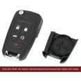 thumbnail image 4 of Unique Bargains 5 Button Uncut Key Fob Flip Remote Case Shell Replacement for Chevrolet Camaro, 4 of 6