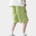 thumbnail image 4 of Styesk Shorts pour Hommes Nouvelle Couleur Unie Mode Décontractée Short Ample à Cordon d'Exercice, 4 of 7