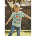 thumbnail image 3 of Argulvti T-Shirt d'Été pour Petits Garçons, Manches Courtes à la Mode, Col Rond, Imprimé de Lettres Dinosaure, 3 of 7