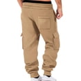 thumbnail image 3 of AherBiu Sweatpants For Men Fleece Lined Drawstring Elastic Waisted Joggers With Multi Pockets Outdoor Gym Workout Cargo Pants, 3 of 6