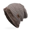 thumbnail image 1 of Foreign Trade Labeling Knitted Cap Velvet Wool Cap Winter Outdoor Ski Cap, 1 of 4