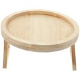 thumbnail image 1 of Sofa Armrest Tray Table Round Wooden Tray Foldable Snacks Tray Sofa Tray, 1 of 5