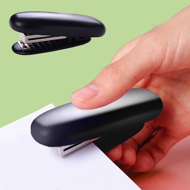 Mini Portable Stapler, Compact Handheld Stapler for School Office Home, Fits in Pocket Pencil Case