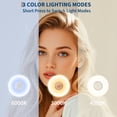thumbnail image 4 of Arched LED Bathroom Mirror with Front and Backlight, Dimmable Anti-Fog Vanity Mirror, Shatter-Proof Wall Mirror with 3 Light Colors, Memory Function, Horizontal or Vertical Mount, 4 of 7