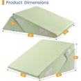 thumbnail image 2 of Wedge Pillows for Adult Adjustable Bed Wedge Pillow for Post Surgery Triangle Pillow Headboard with Bolster Cushion for Sleeping Acid Reflux Neck & Back Support and Dark G, 2 of 9