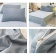 thumbnail image 4 of Washed Cotton Style 4-Piece Bedding Set Full/Queen Size Reversible Comforter Cover with Pillowcases Breathable Soft Bed Set for Dorm Room Home Decor, 4 of 6