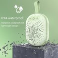 thumbnail image 4 of Haut-parleur Bluetooth IPX4 Résistant à l'Eau avec Lumières Colorées, Bluetooth 5.1, Puissance 3 W Portable pour Camping Randonnée Vélo, Véritable Interconnexion Stéréo Sans Fil, 4 of 7