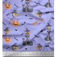 thumbnail image 1 of Soimoi Modal Satin Fabric Magic Potion,Bat & Witch Halloween Print Fabric by Yard 42 Inch Wide, 1 of 3