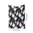 thumbnail image 2 of Fall Throw Blanket Spooky Halloween Digital Print Flannel Blanket AllSeason Sofa Throw Halloween Throw Blankets, 2 of 6