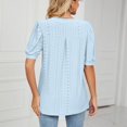 thumbnail image 2 of Birdeem Womens V- Neck Hollow Out Recreational Short Sleeve Tops, 2 of 6