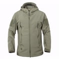 thumbnail image 1 of tumgatte Men's Warm Fleece Skin Soft Outdoor Solid Color Jacket Clearance, 1 of 7