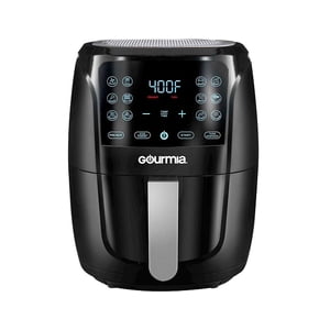 Refurbished Gourmia 6 Quart Digital Air Fryer with Guided Cooking and Easy Clean, Black, GAF686