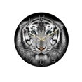 thumbnail image 1 of Creative Acrylic Tiger Pattern Uv Printed Wall Clock, 1 of 3