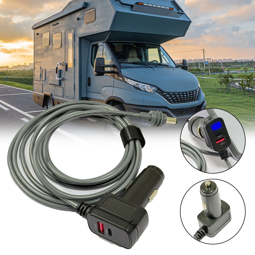 Car Charger Power Cable Interface Adapter For Starlink Mini Power Cable 12-48V Car Adapter PD30W Fast Charging