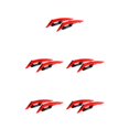 thumbnail image 3 of Wweixi Aerodynamic Spoiler Wing Motorcycle Motorcycle Accessories Durable Aerodynamic red 5Set, 3 of 6