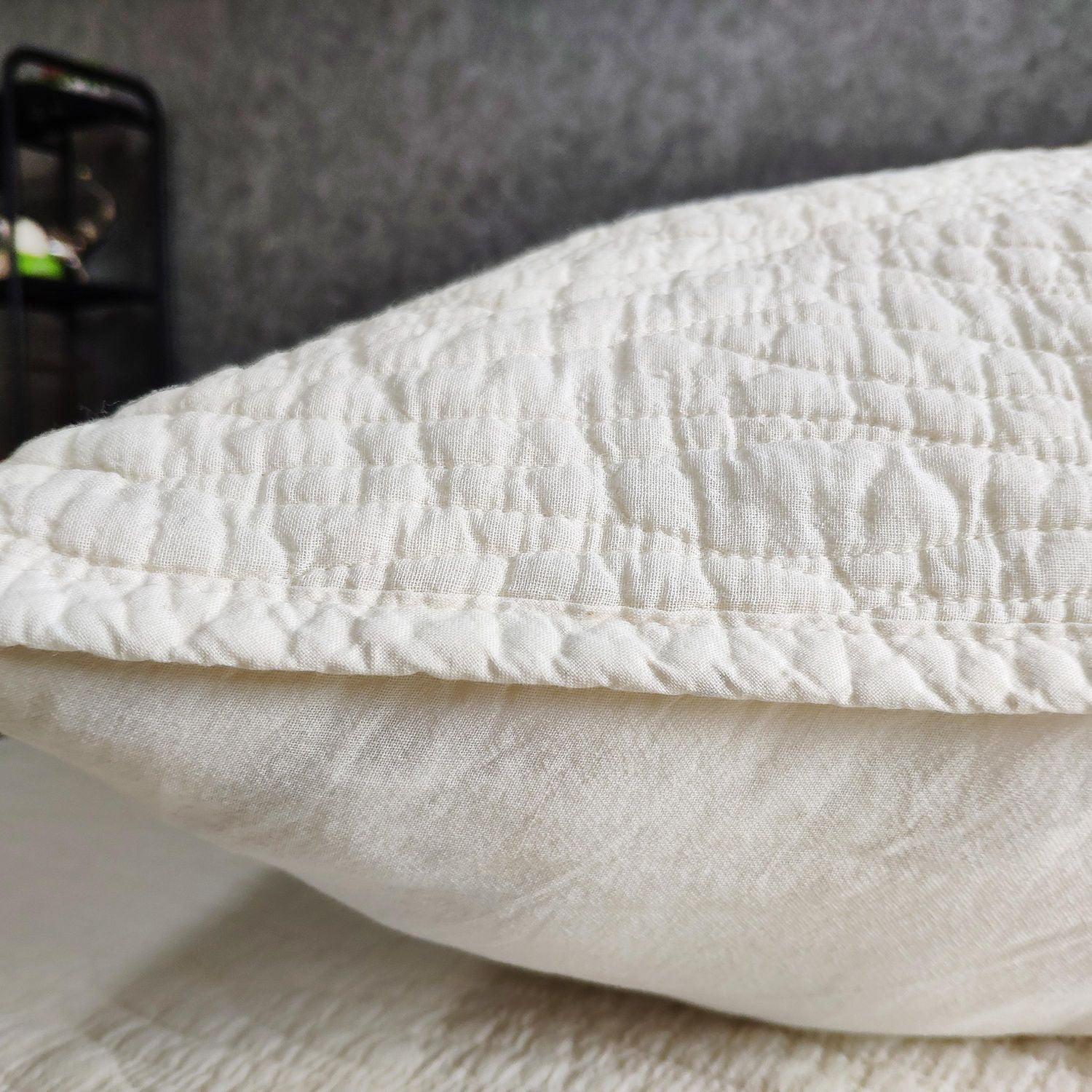 Gouchee Home Carson Queen Quilt Set – 3-Piece Mint Bedding Set, Stone-Washed Cotton with Wave Stitch Pattern, Soft All-Season Bedspread with Plush Fill & Matching Pillow Shams