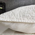 thumbnail image 3 of Gouchee Home Carson Twin Quilt Set – 2-Piece Ivory Bedding Set, Stone-Washed Cotton with Wave Stitch Pattern, Soft All-Season Bedspread with Plush Fill & Matching Pillow Shams, 3 of 7