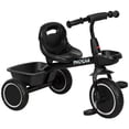 thumbnail image 1 of Qaba Tricycle pour 2 à 5 Ans, Vélo pour Tout-Petit avec Siège Ajustable, Noir, 1 of 10