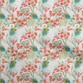 thumbnail image 1 of oneOone Velvet Orange Fabric Florals Sewing Material Print Fabric By The Yard 58 Inch Wide, 1 of 4
