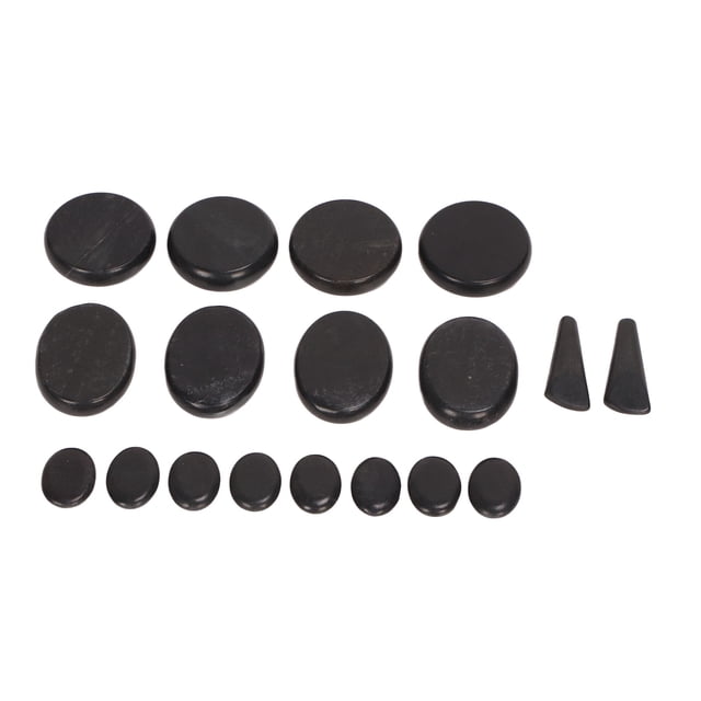 Heated Massage Stones, Reduce Discomfort Basalt Smoothing Surfaces Massage Stone Different Size For Athletes For Home Care 110V,220V