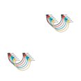 thumbnail image 1 of bedienty 6 Pieces Effect Pedal Cable Studio Shielding Electric Bass Cords Musical Audio Wire Line Repair Metal Connector Part 15cm 2Set, 1 of 6