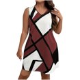 thumbnail image 2 of Ovzne Robes d'Été pour Femmes Robe pour Femme T-Shirt Imprimé de Pâques pour Femme Col Rond Haut à Manches Courtes Robe d'Été Imprimée Liquidation, 2 of 7