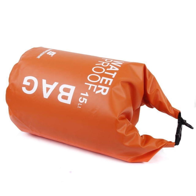Baohd Sac Étanche 15L pour Camping Bateau Pêche Rafting Orange