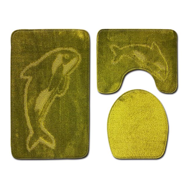 kurtrusly 3pcs Polyester Absorbent Bath Mat For Bathtub And Shower Easy To Install Durable Anti-slip PJ210922-A021 1Set