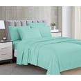 thumbnail image 1 of Swift Home Luxury 6-Piece Sheet Set with Extra Pillow Case, King, Sea Foam, 1 of 3