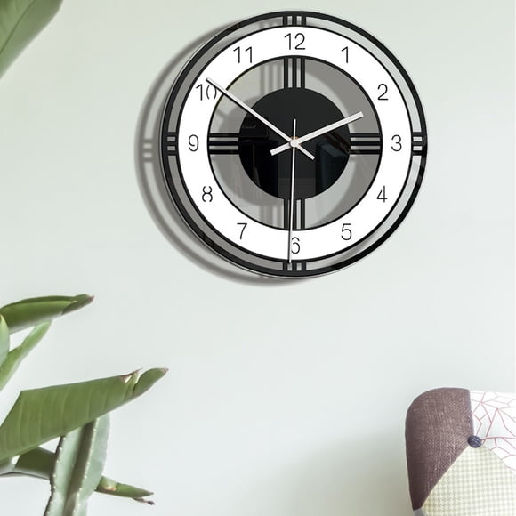 Agiferg Nordic Style Wall Clock Silent Transparent Acrylic Clock Home Living Room
