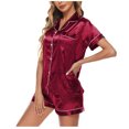 thumbnail image 2 of Pyjama de Maison pour Femmes, Ensemble Deux Pièces pour Femme, Manches Courtes et Pantalon, Tenue d'Intérieur, 2 of 9