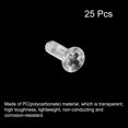 thumbnail image 3 of Unique Bargains M3x10mm Plastic Phillips Machine Screws, PC Flat Head Machine Bolts 25 Pack, 3 of 4