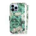 thumbnail image 2 of Case for iPhone 12 Pro Cover Magnetic 3D Pattern Wallet Flip Case With Strap - Orchid, 2 of 5
