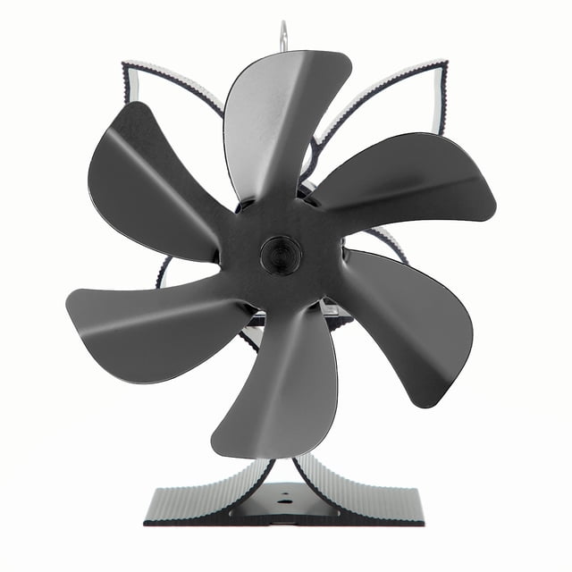 Fireplace Fan 6 Blades Stove Fan Powerless Quiet Operation