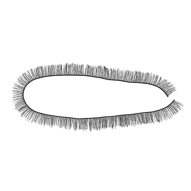 HILABEE 10pcs DIY Doll False Eyelashes Strips, Full Eye Reusable False For Bjd Dolls 8mm
